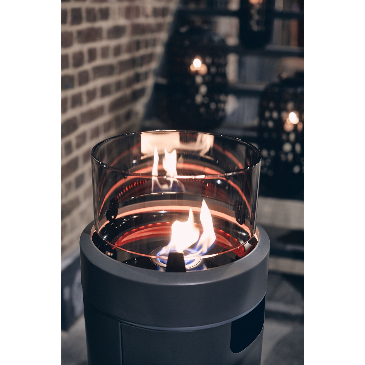 Enders Nova LED Fire Pit Bundle - Grey | Medium