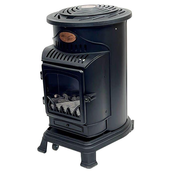 Provence Portable Gas Heater - Matt Black