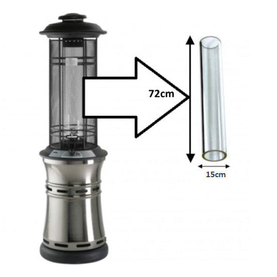 Replacement Glass Tube For The Santorini Patio Heater