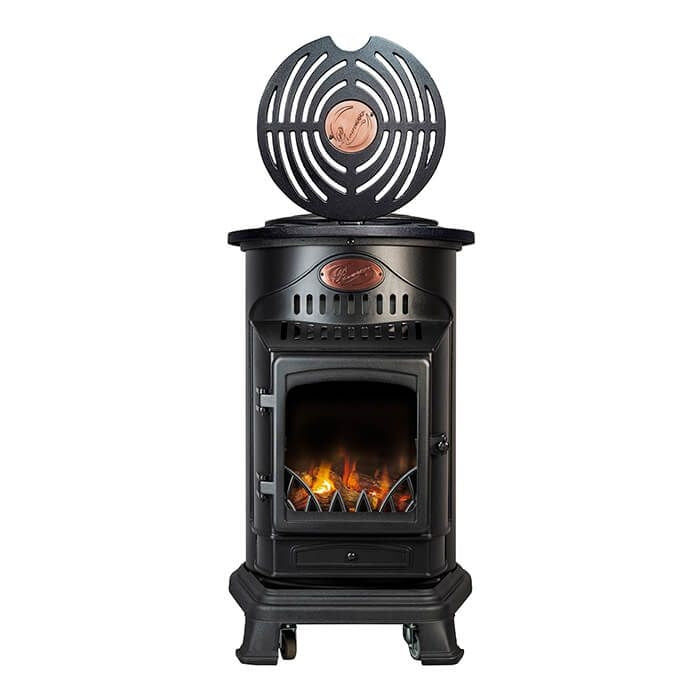 Provence Portable Gas Heater - Matt Black