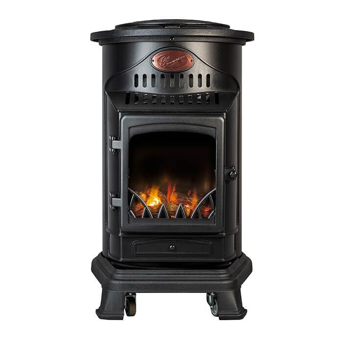 Provence Portable Gas Heater - Matt Black