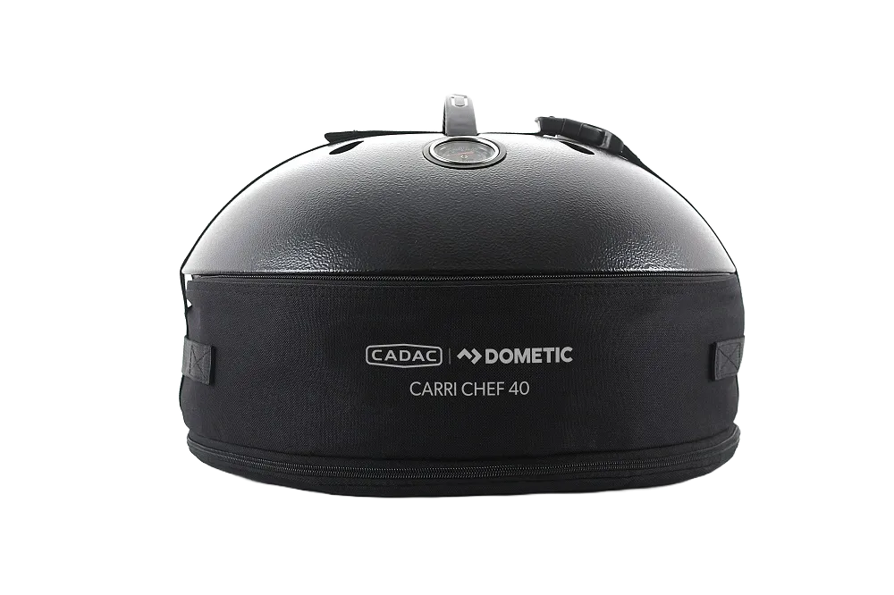 Cadac Carri Chef 40 Main Bag is made of black heavy duty vinyl.