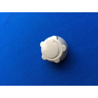 Cadac Eazi Chef Gas Control Knob is made of a heat-resistant molded plastic with a white gloss finish