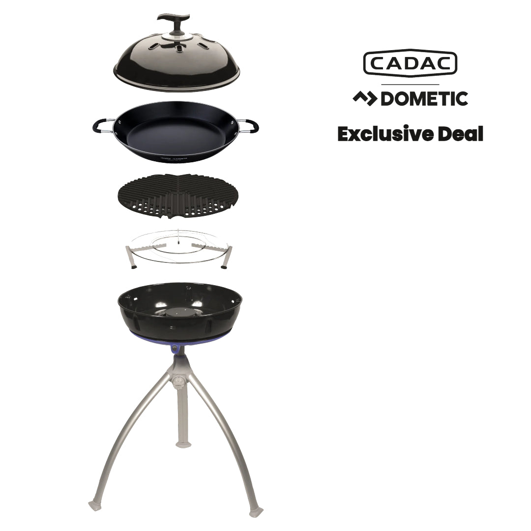 Cadac Grillo Chef 40 Paella Pan Combo portable gas barbecue