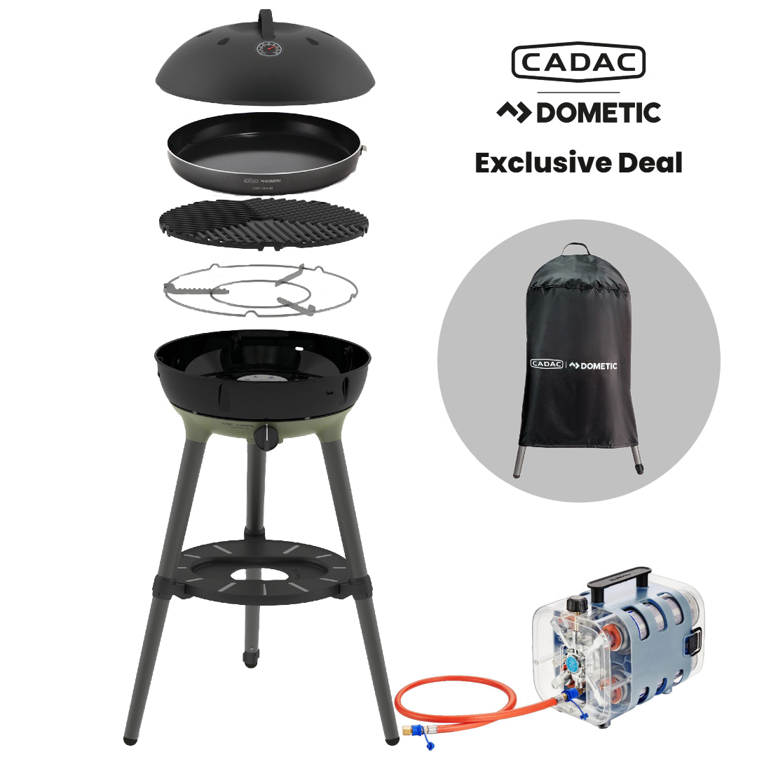 Cadac Carri Chef 40 Chef Pan / Quad Power Pak QR Combo