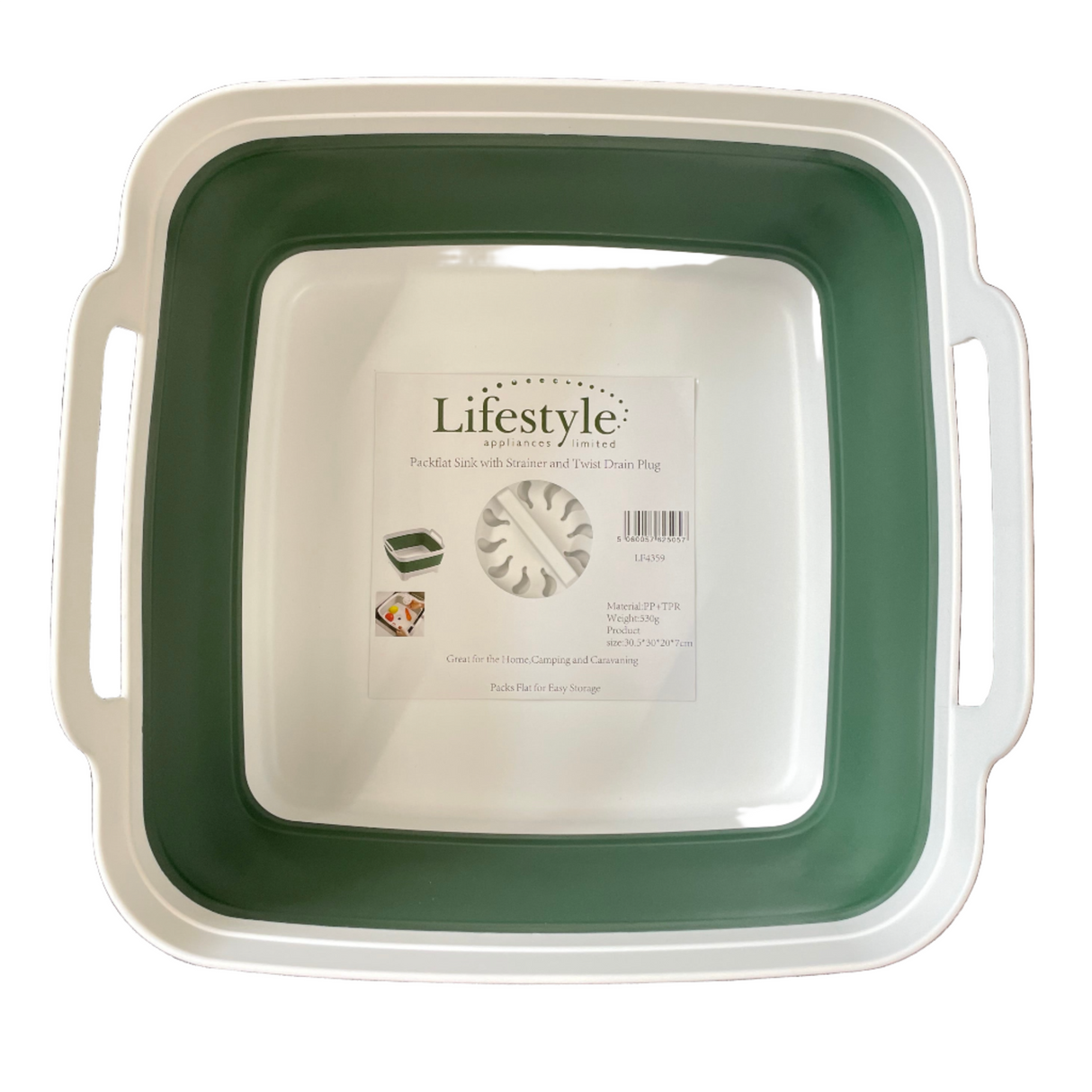 Flatpack Sink and Strainer