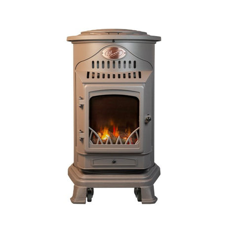 Provence Rustic Brown Gas Heater with 15kg Butane