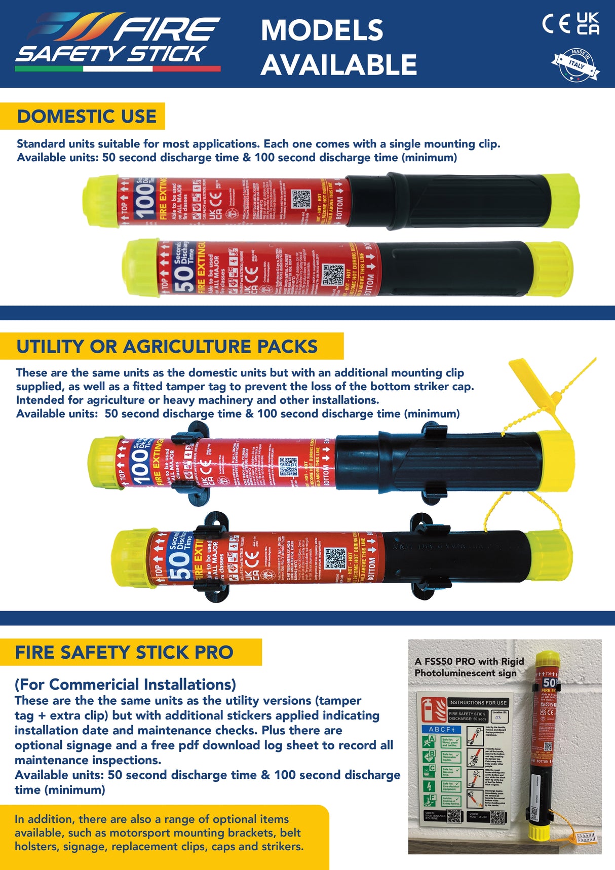 fire safety stick product data sheet 2