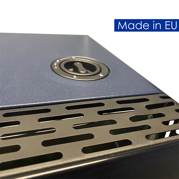 lifestyle azure blue flame portable gas heater control