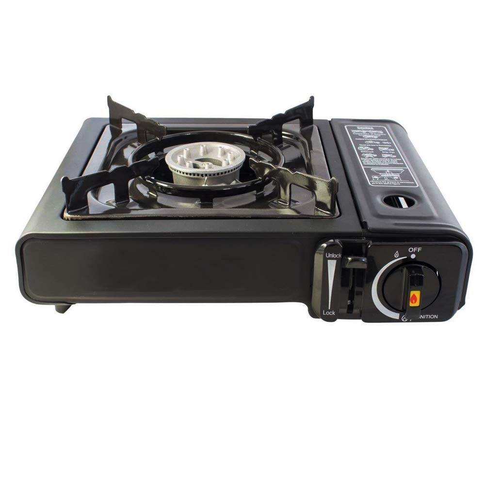 Marksman Portable Camping Stove & 4 Gas Cartridges