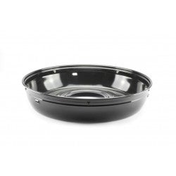 Cadac GrilloGas Fat Pan is a black enamel