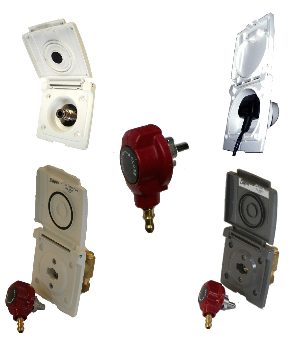 Caravan and motorhome gas,water,aerial outlet points - Towler & Staines