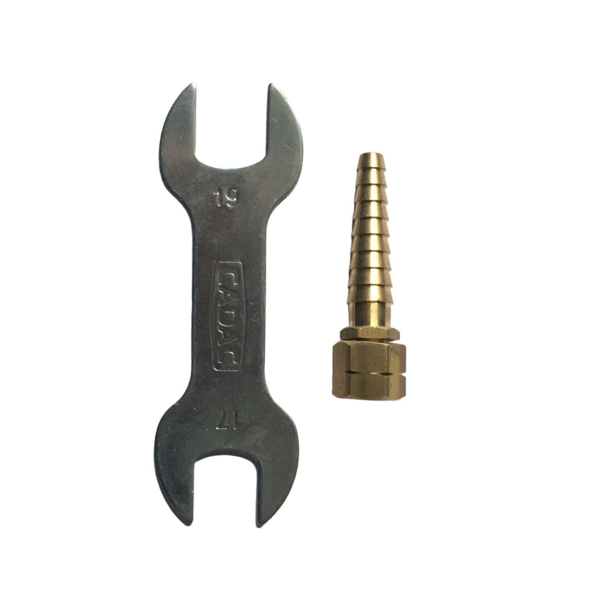 Cadac Spanner with nut and hose tail