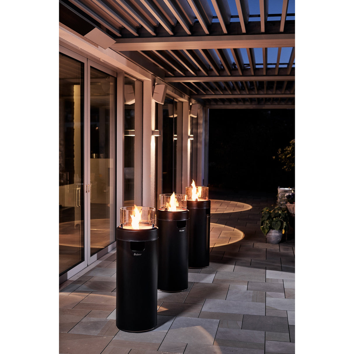 Enders Nova Led Fire Pit - Black Medium
