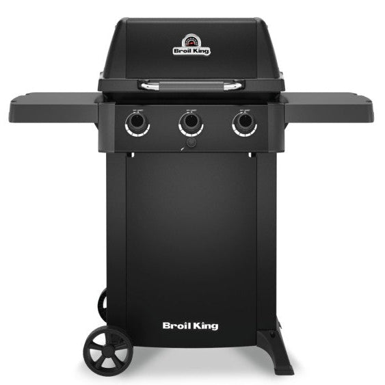 Black grill with 'Broil King' branding on a white background