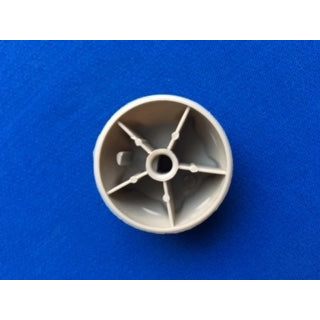 Cadac Eazi Chef Gas Control Knob is made of a heat-resistant molded plastic with a white gloss finish