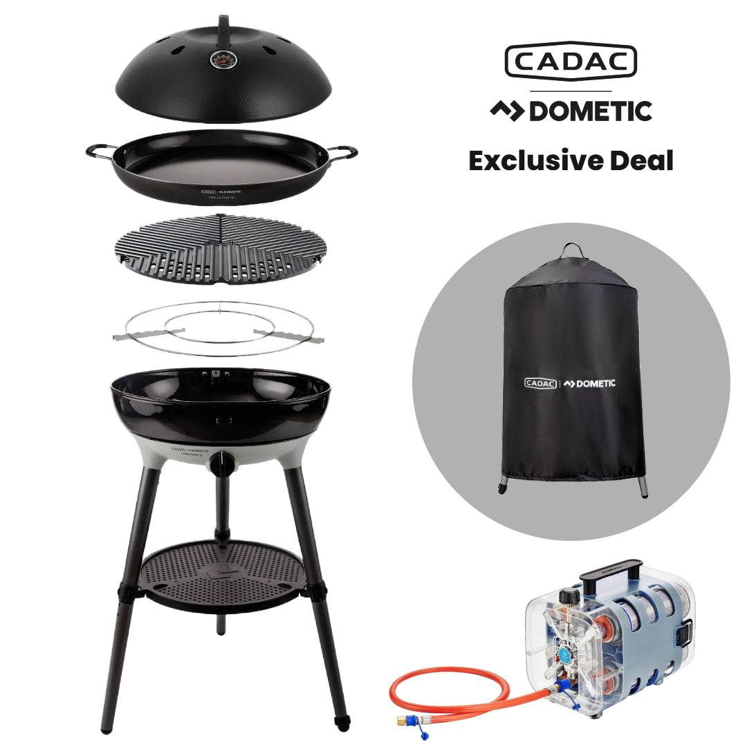 Cadac Carri Chef 50 Paella Pan Quad Power Pak QR Combo