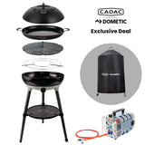 Cadac Carri Chef 50 Paella Pan Quad Power Pak QR Combo