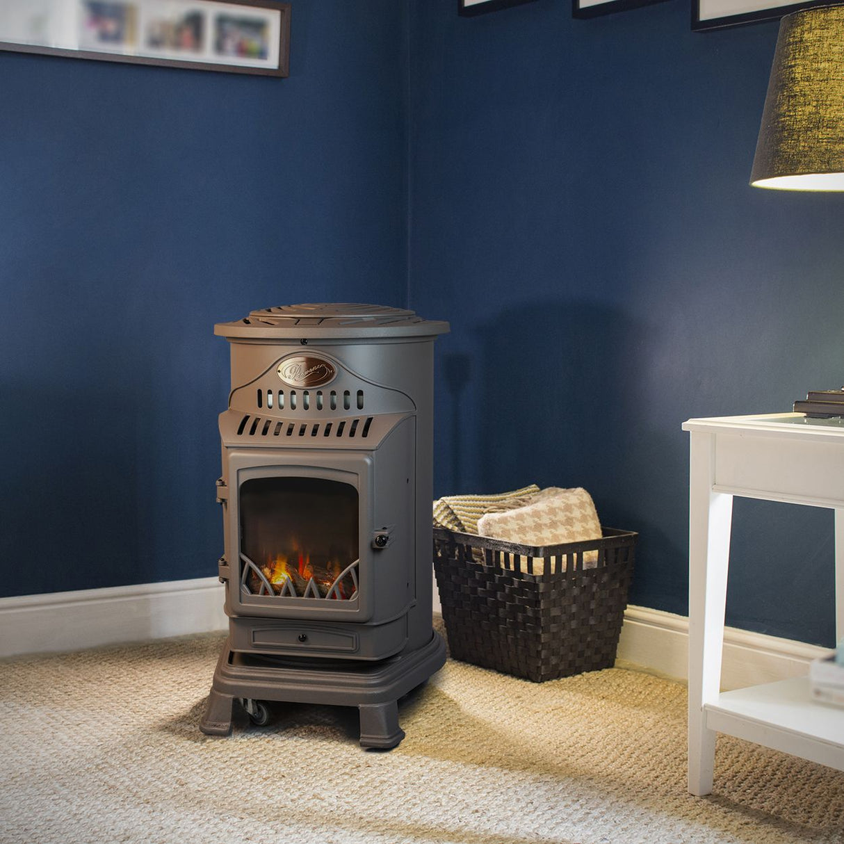 Provence Rustic Brown Gas Heater with 15kg Butane